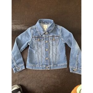 Est. 1989 Place Denim Jean Jacket Girl's Size Medium 7/8 Button Up Pockets